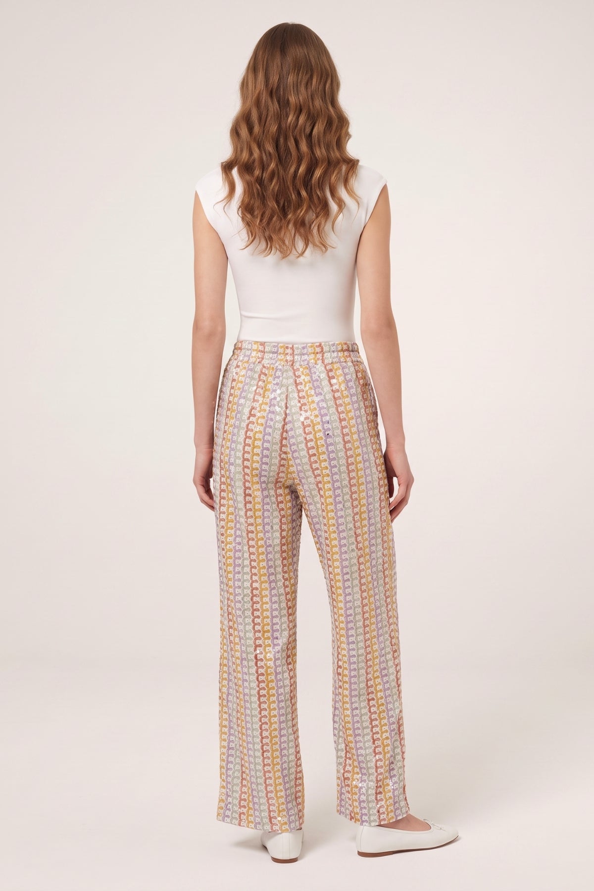 Daphnea Pantaloni Paillettes - vista frontale
