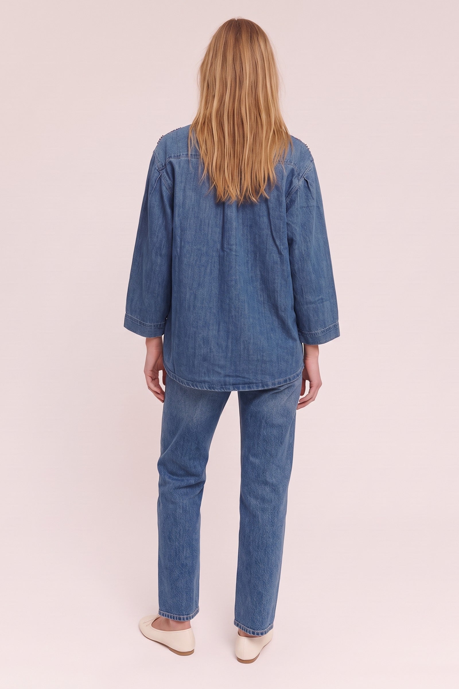 BSB - Camicia Giacca Denim Gioiello