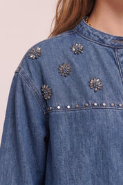 BSB - Camicia Giacca Denim Gioiello